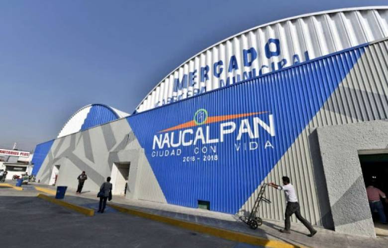 En naucalpan realizan sanitización en mercado de san bartolo