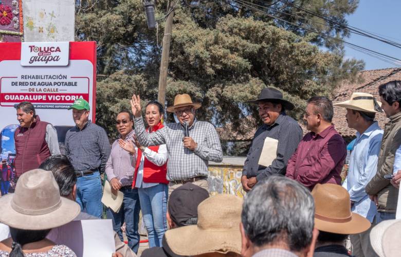 Gobierno municipal fortalece infraestructura hidráulica en comunidad de Toluca