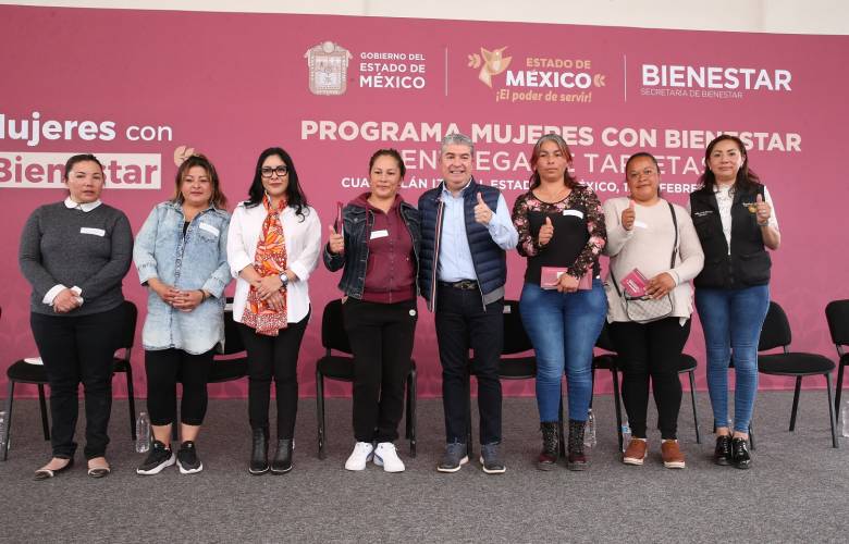 650 mil mexiquenses están inscritas en el programa Mujeres con Bienestar