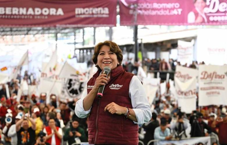 Que no les quede duda que el cambio está por llegar, la gente  está lista: Delfina Gómez