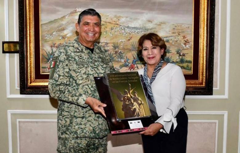 Fortalece Delfina Gómez estrategia de seguridad para el EdoMéx en reuniones con Sedena y SSPC