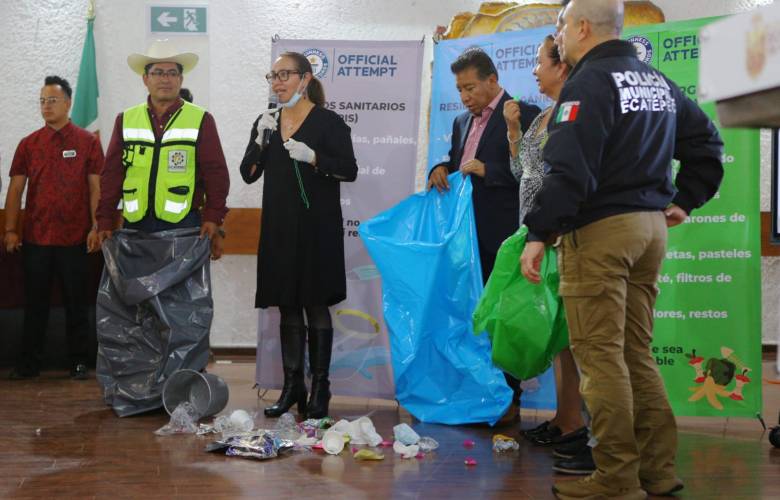 Propone Azucena Cisneros vencer al monstruo de la basura y romper récord de recolección