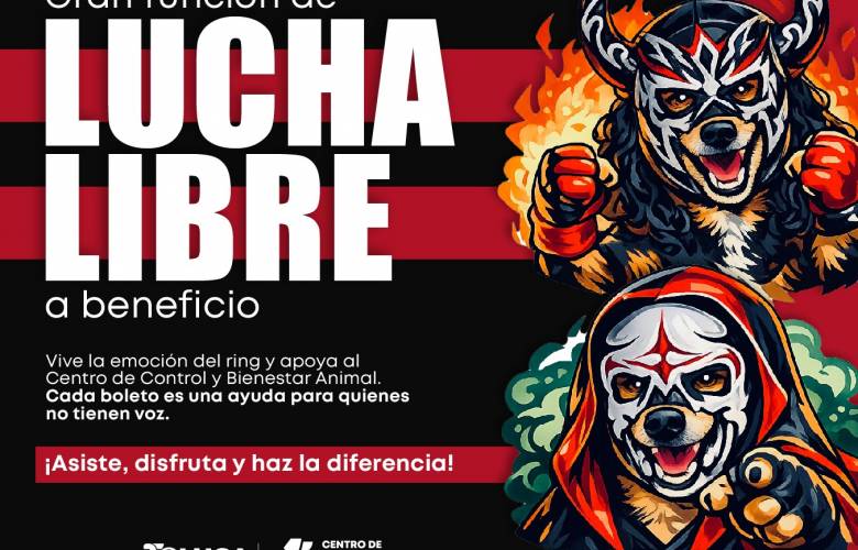 Invita Ricardo Moreno a apoyar función de lucha libre en beneficio del bienestar animal