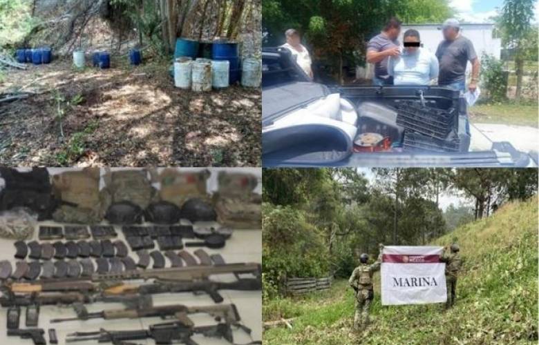 Refuerza Gabinete de Seguridad operativos y aseguramientos en siete estados