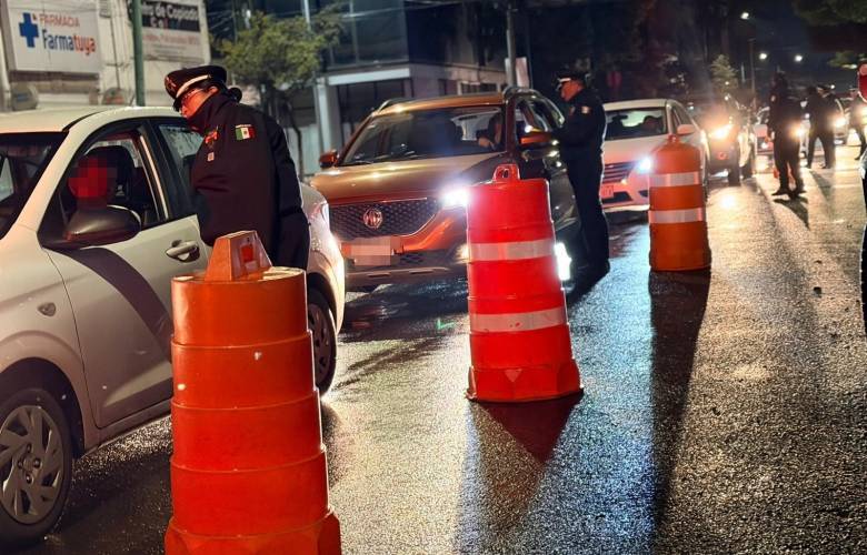 Remite Toluca a 82 conductores por alcoholimetría y retira 77 vehículos en operativo “Conduce sin Alcohol”