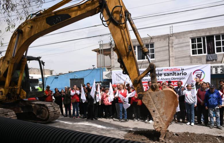 Inicia San Mateo Atenco obra de drenaje en Calzada La Asunción