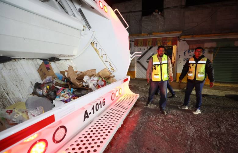 Recolecta Ecatepec más de 14 mil toneladas de basura con programa nocturno