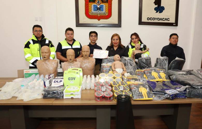 Entrega Ocoyoacac equipo para fortalecer atención de emergencias y protección civil