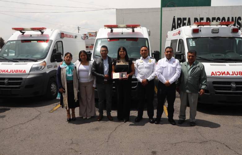 Entrega Edoméx nueva ambulancia a Temoaya para reforzar atención de emergencias