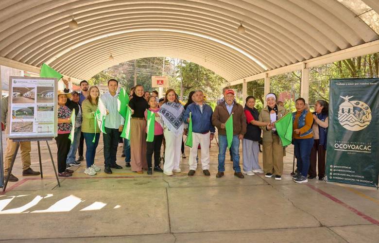 Inicia Ocoyoacac la remodelación de las canchas públicas de Tepexoyuca