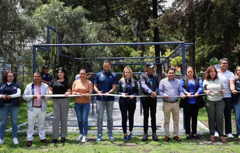 Huixquilucan instala más de 40 gimnasios de calistenia para el rescate de espacios públicos
