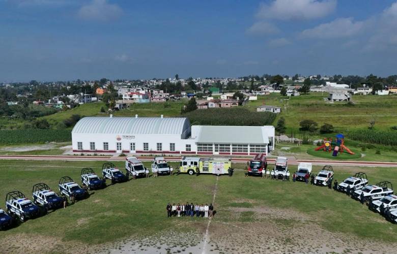 Refuerza Temoaya seguridad con la entrega de seis nuevas patrullas