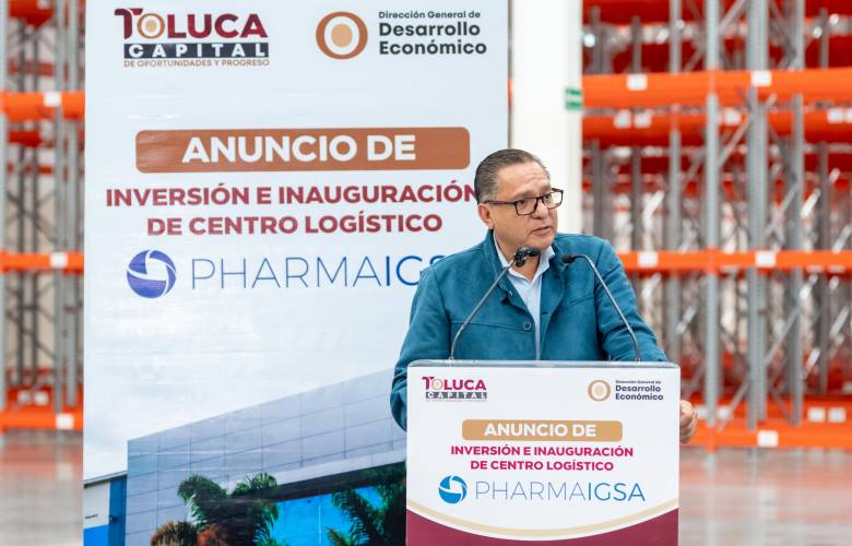 Impulsa inversión farmacéutica de 450 mdp el crecimiento económico de Toluca