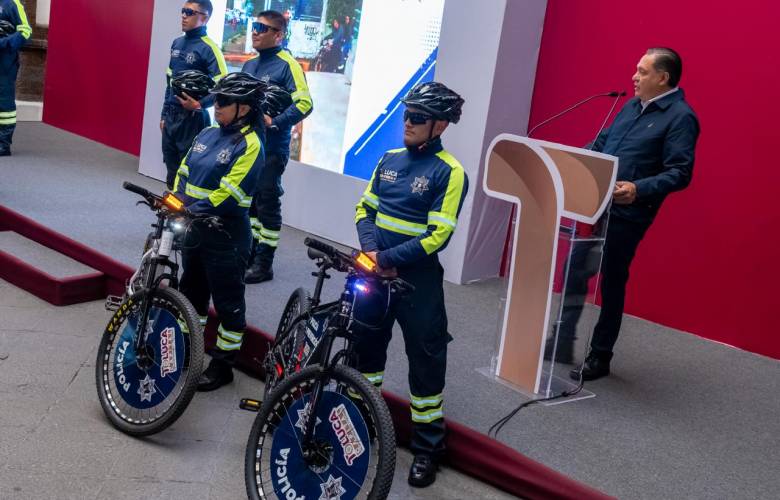 Refuerza Toluca programa de ciclo-patrullas con más elementos y bicicletas