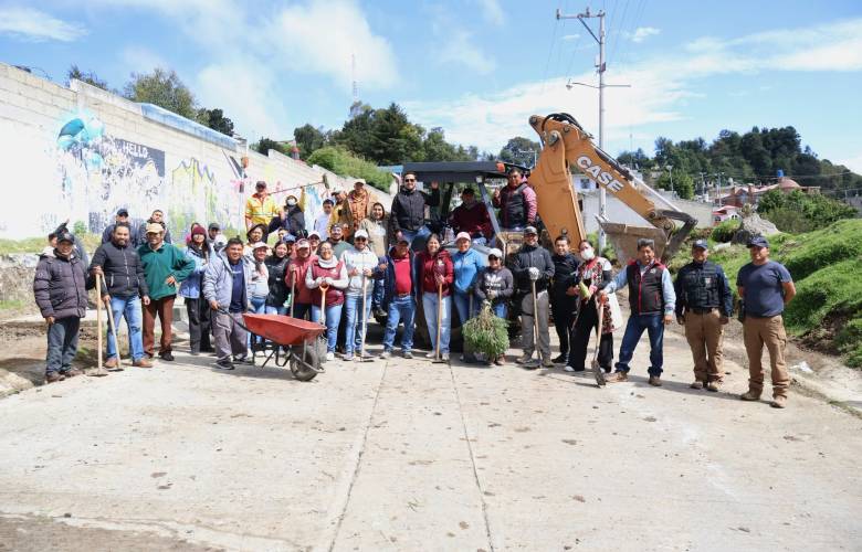 Encabeza Berenice Carrillo jornada de limpieza en Jiquipilco El Viejo, Temoaya