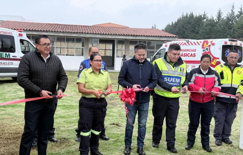 Inaugura Calimaya base del SUEM y refuerza atención de emergencias en la Toluca–Tenango