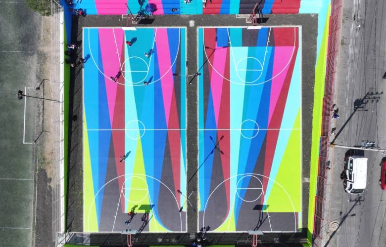 Impulsa mural de Boa Mistura recuperación de espacios públicos en Ecatepec