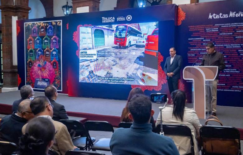 Reporta Toluca avances en obras y proyectos para atender rezagos en las 48 delegaciones