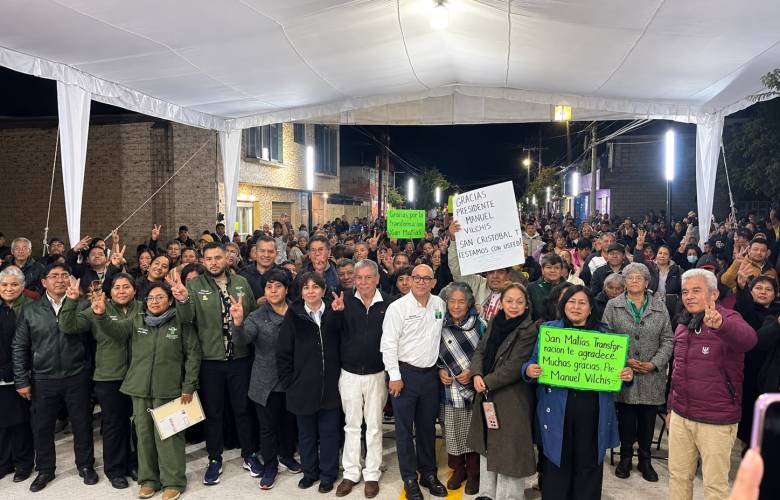Entrega Zinacantepec la rehabilitación de la calle Morelos en San Cristóbal Tecolit
