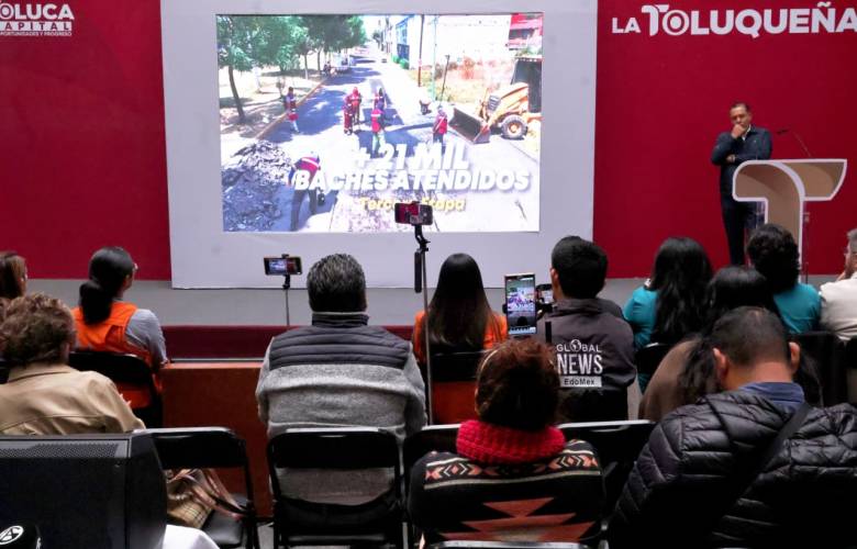 Avanza Toluca con rehabilitación de vialidades en San Mateo Oxtotitlán