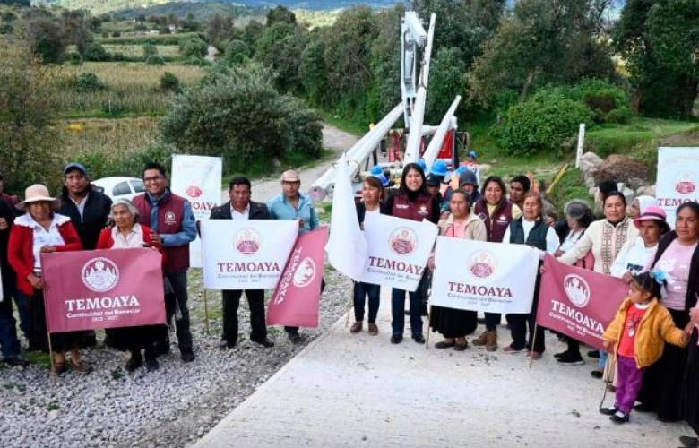 Inicia Temoaya ampliación de electrificación en Rancho Las Pípilas