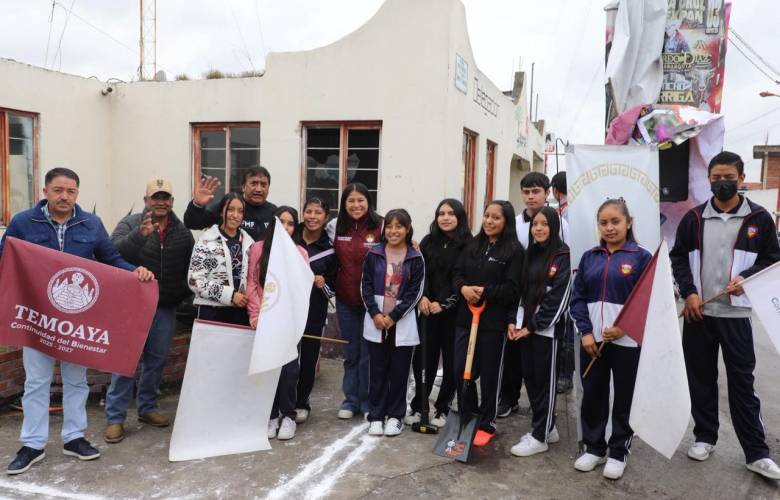 Inicia Temoaya construcción de biblioteca pública municipal en Ejido de Taborda