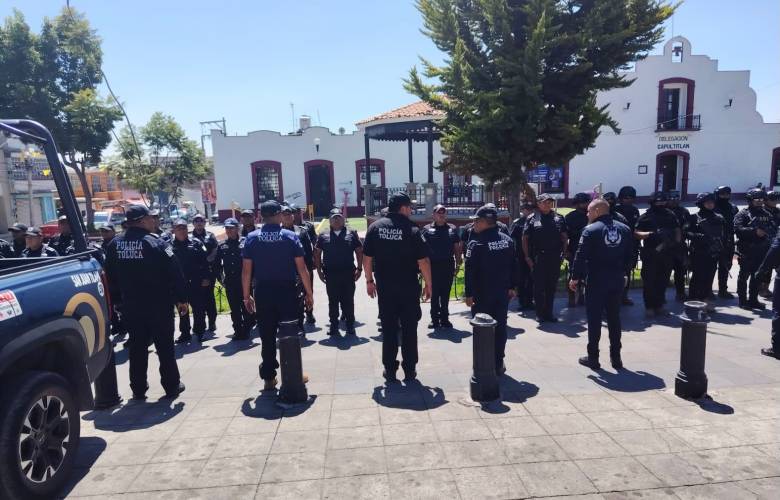 Despliega Toluca operativo con 100 policías para reforzar vigilancia en seis zonas
