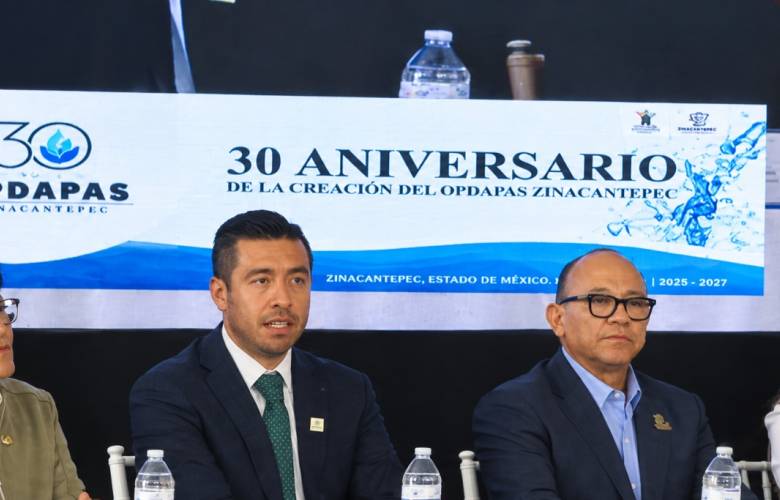 Consolida OPDAPAS Zinacantepec 30 años de evolución y crecimiento en infraestructura hídrica