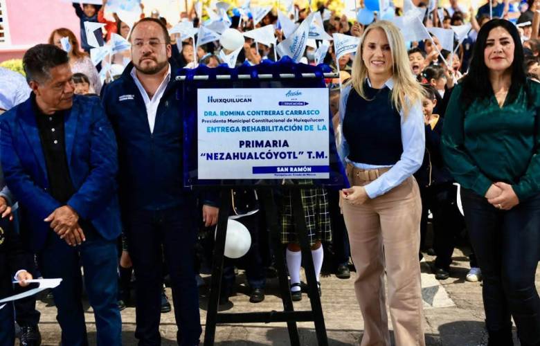 Mejora Huixquilucan infraestructura de dos escuelas mediante Acción por la Educación