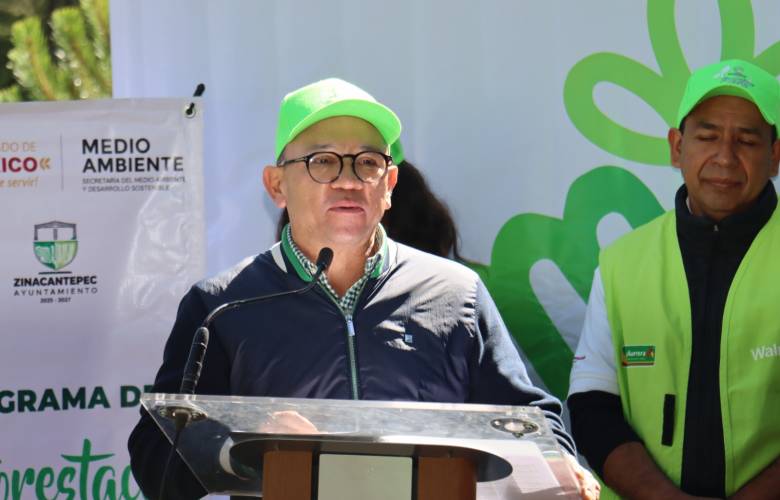 Inicia Zinacantepec reforestación 2026 con la plantación de 3 mil árboles en el Cerro de Ibarra