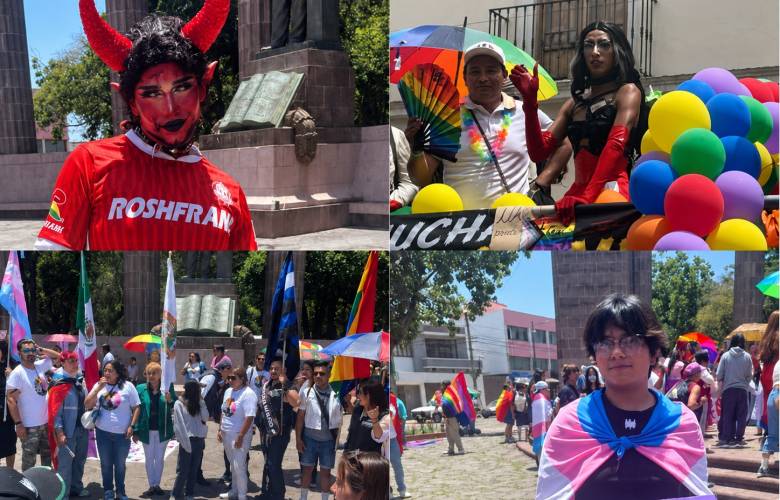 Colorean colectivos LGBTTTIQ+ las calles de Toluca con demandas de respeto y libertad
