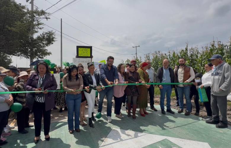 Inaugura Adolfo Solís nueva vialidad en Barrio La Unión, Cieneguillas