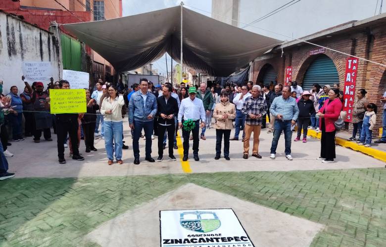 Entrega Zinacantepec obra vial en la comunidad de San Luis Mextepec