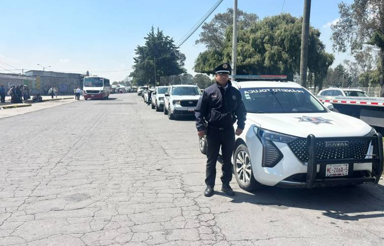 Refuerzan seguridad y vialidad en el mercado Aviación-Autopan de Toluca