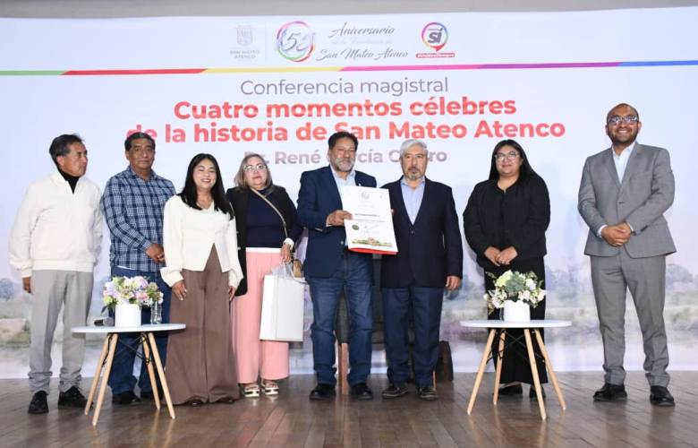 Conmemora San Mateo Atenco 155 años de historia con conferencia magistral