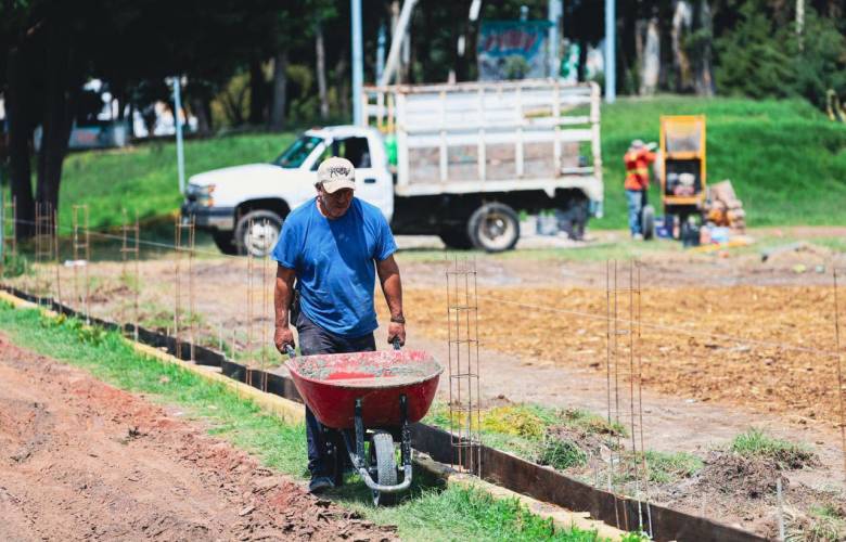 Avanza rehabilitación del parque La Loma en Infonavit San Francisco, Metepec