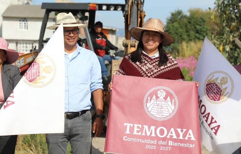 Inicia Temoaya obras de drenaje y pavimentación en Magdalena Tenexpan