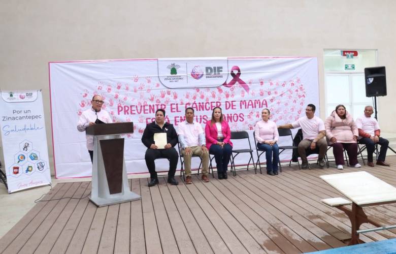 Inaugura Zinacantepec el “Carril Rosa” para acompañar a mujeres sobrevivientes de cáncer de mama