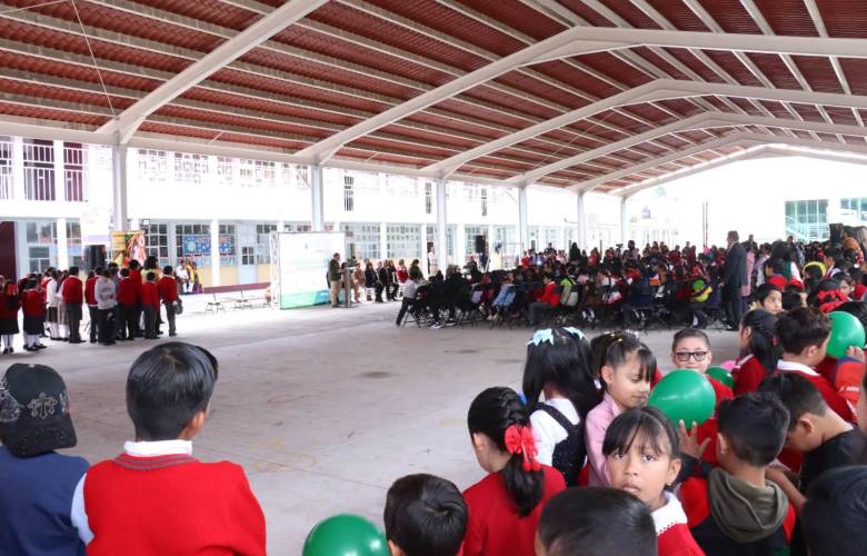 Fortalece Zinacantepec infraestructura educativa con nueva aula en San Juan de las Huertas