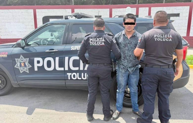 Captura Policía de Toluca a prófugo por homicidio tras agresión y robo en El Seminario