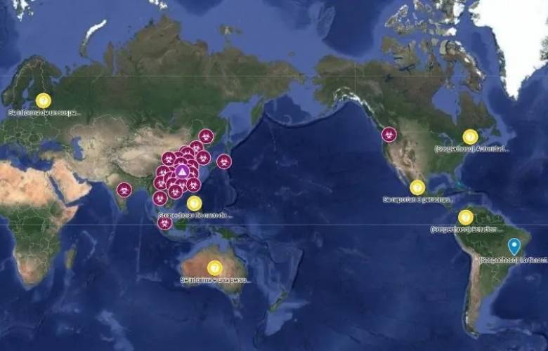 Google lanza mapa interactivo para ubicar dónde esta presente el coronavirus