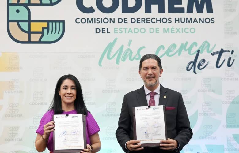 Firman CODHEM y DIFEM convenio para fortalecer la protección de personas con discapacidad