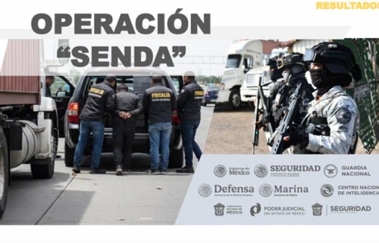 Aplican Operativo Senda para frenar el robo a transporte de carga en Edomex