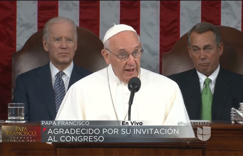 El papa en el congreso de estados unidos 