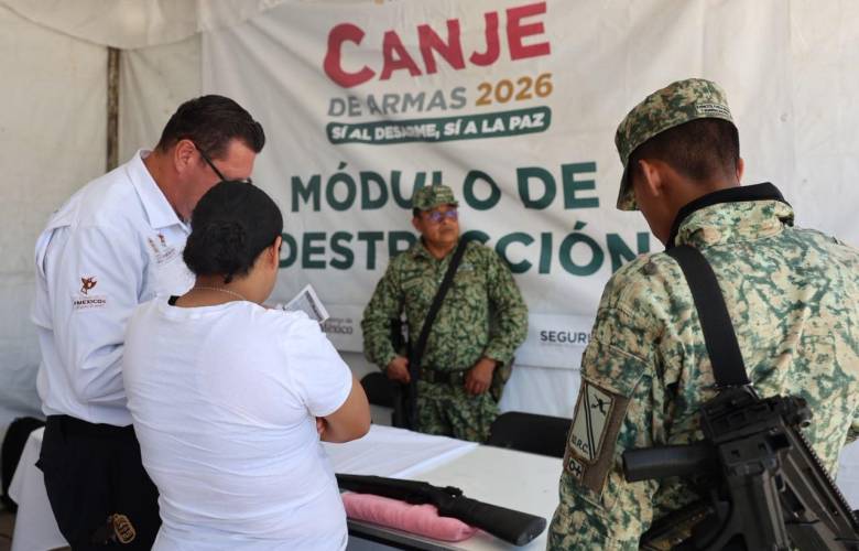 Concluye Canje de Armas 2026 con el retiro de 779 armas de fuego en el Edoméx
