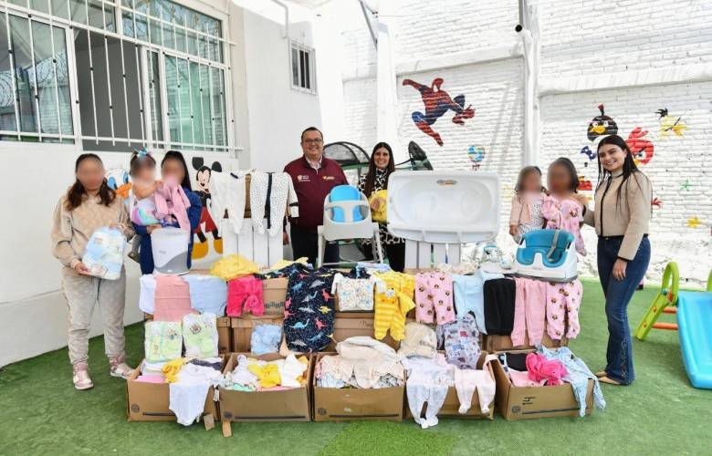 Secretaría de Seguridad del Estado de México entrega donación de ropa, juguetes y utensilios para hijas e hijos de mujeres privadas de la libertad