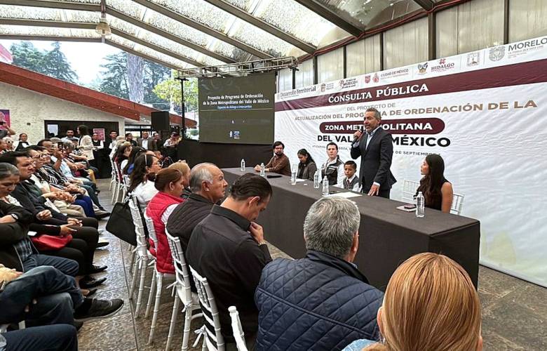 Inicia Edomex consulta para actualizar ordenamiento de la Zona Metropolitana del Valle de México