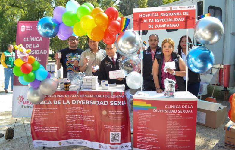 Reporta EdoMéx más de mil 800 atenciones a población LGBTTIQ+ en la Clínica de la Diversidad Sexual