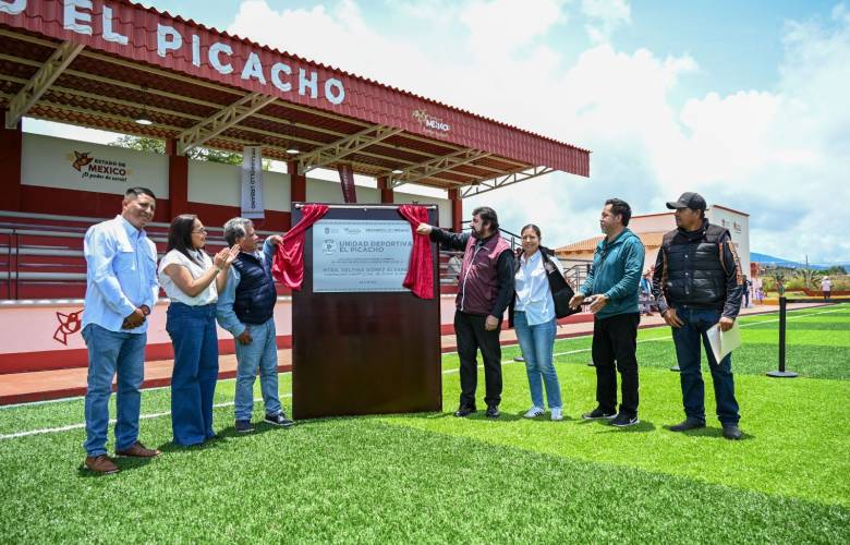 Delfina Gómez entrega la Unidad Deportiva “El Picacho” para más de 7 mil habitantes en Ocuilan