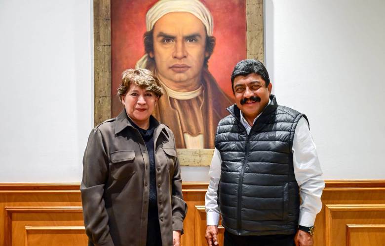 Dialoga Delfina Gómez con alcalde de Texcoco sobre proyectos para el municipio